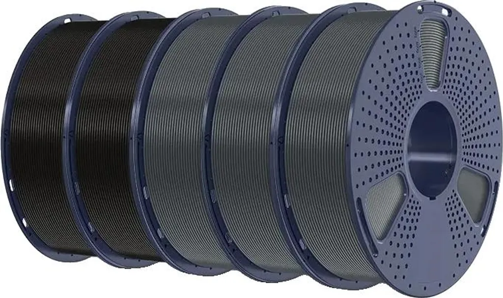 Filament HS PLA Anti-Bouchage pour Impression 3D Rapide Noir et Gris
