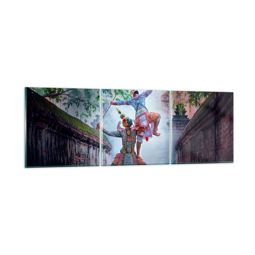 Bilder auf glas - Krieger Schwert - 150x50cm - Glasbilder - Wandbilder - Kunstdruck - zum Aufhängen bereit - Wanddekoration aus Glas - Glas Bilder...