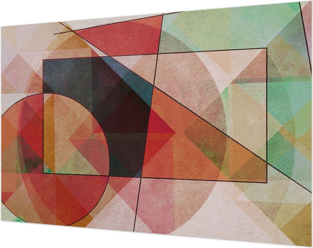 Wandtapete - Dekorative Tapete für Wohnzimmer- Tapetenfolie für Wanddekoration - 104x70 cm - Geometrische Abstraktion