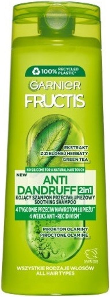 Garnier Fructis Shampoo 2 in 1 antiforfora per capelli Immagine del prodotto 