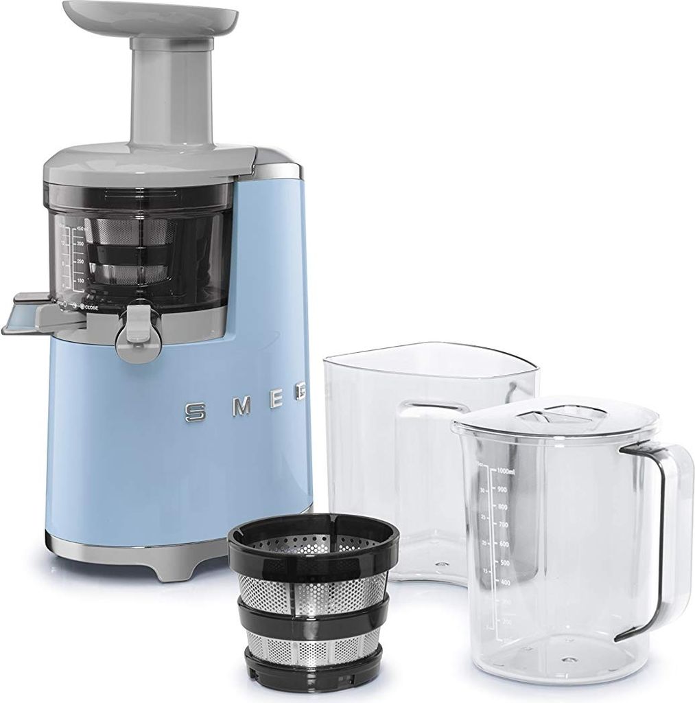 Smeg SJF01PBEU, Sokowirówka wolnoobrotowa, Niebieski, 43 Zdjęcie produktu 