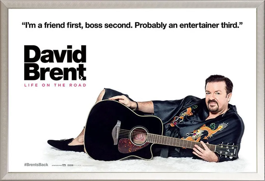 Affiche David Brent sous Cadre Aluminium Argenté Anti-Reflet Shinsuke