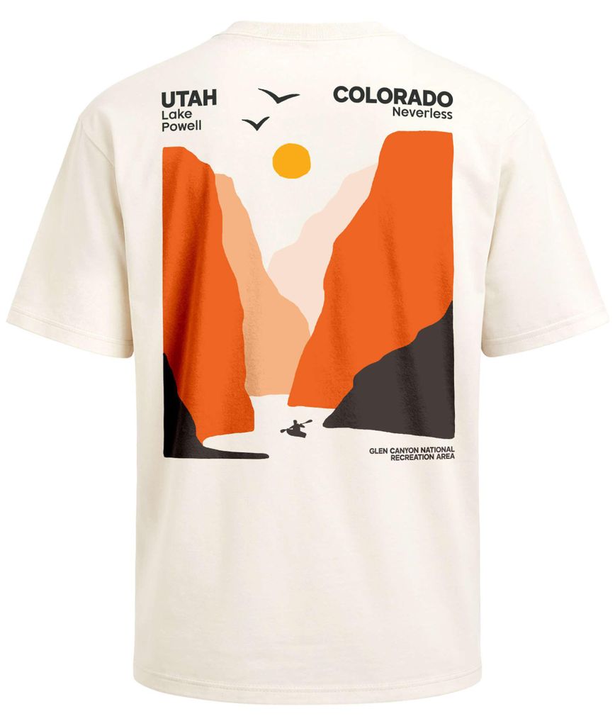Herren T-Shirt - Colorado River - Oversized Relaxed Fit Sommer Fashion Streetstyle Neverless