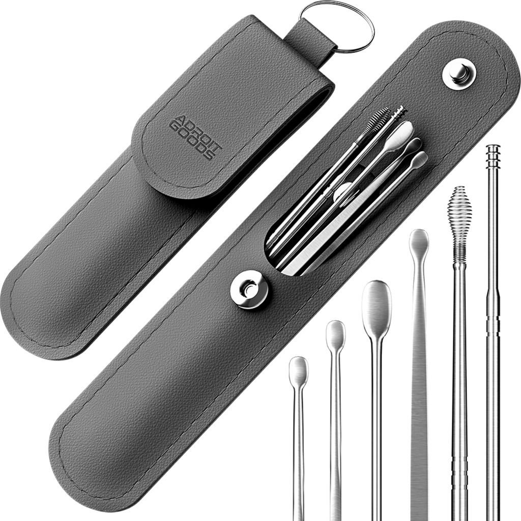 AdroitGoods Ohrenschmalz-Entferner-Set - 6 Stück - Produktbild 