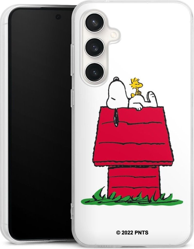 DeinDesign Handyhülle für Samsung Galaxy S23 FE Silikon Hülle Case Smartphone Schutzhülle Offizielles Lizenzprodukt Peanuts Snoopy