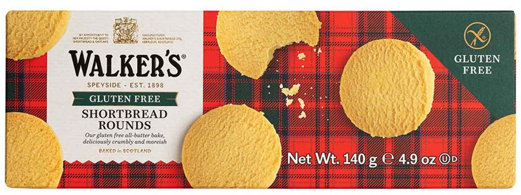 Walkers Gluten Free Pure Butter Shortbread pâtisserie Image du produit 