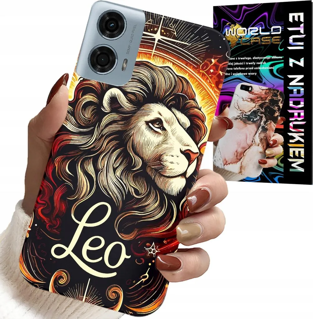 Kit Motorola Moto G85 5G: Custodia Leone + Vetro Temperato Antigraffio
