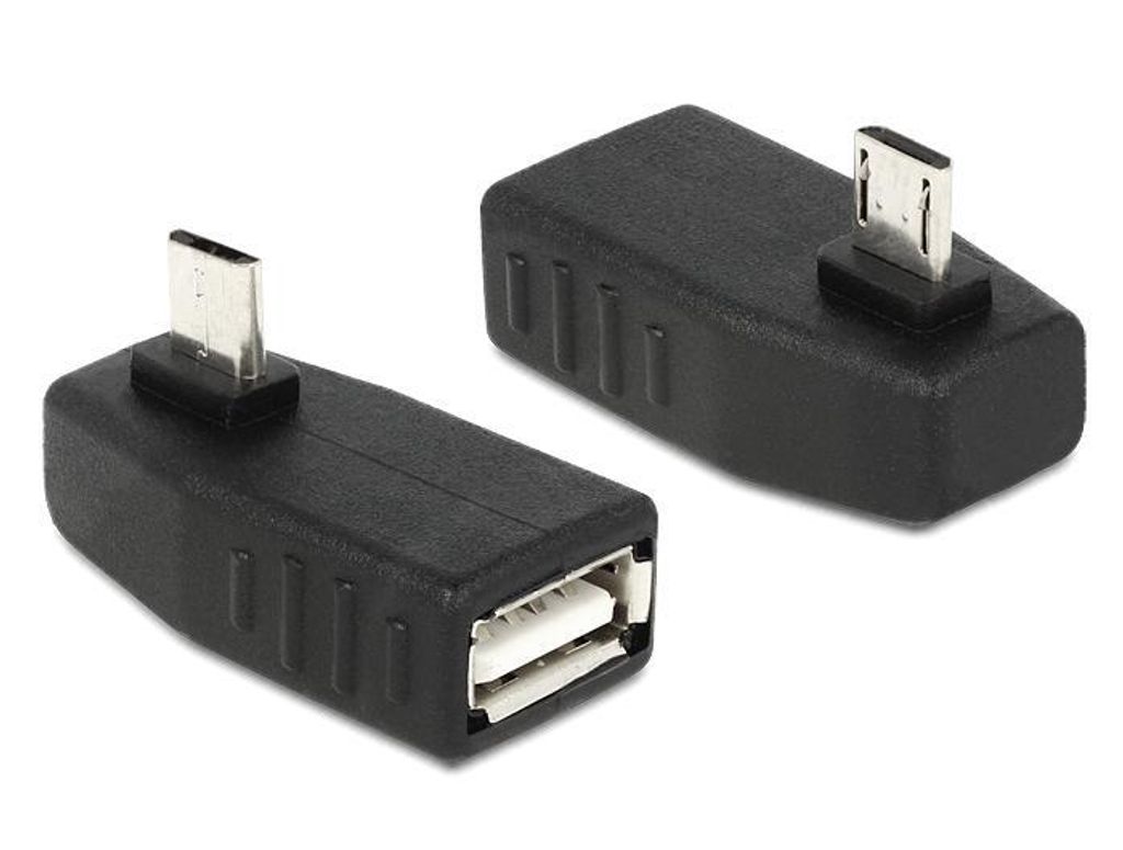 DELOCK USB Adapter micro B -> A St/Bu 270° OTG gewinkelt