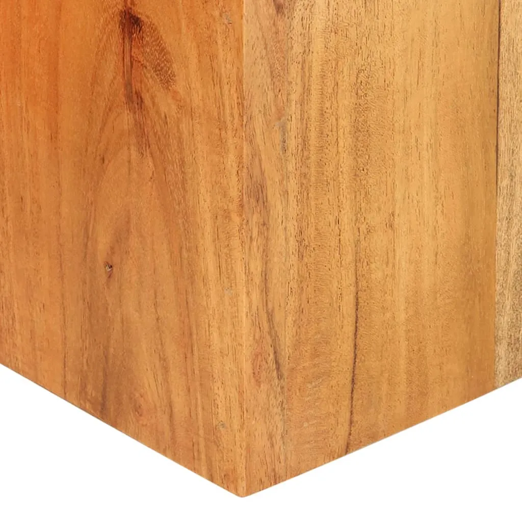 Tables d'appoint robustes en acacia pour stabiliser vos objets déco - 2 pcs