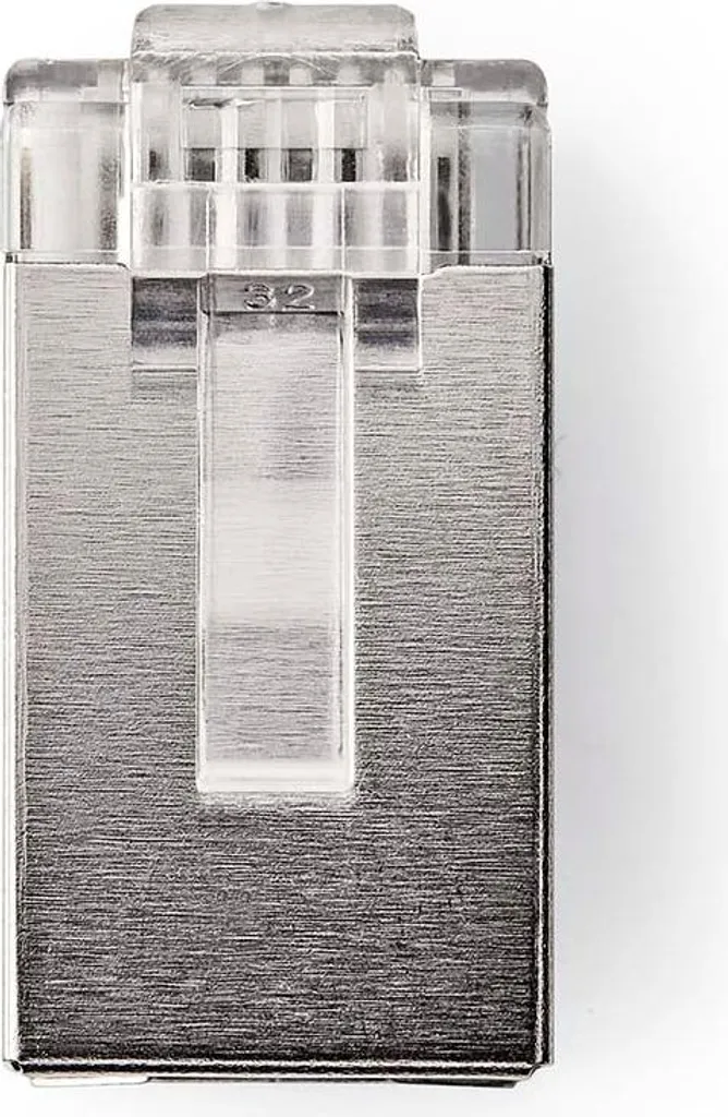 Connecteur RJ45 STP CAT5 Mâle Droit Plaqué Or - Lot de 10 Pièces PVC