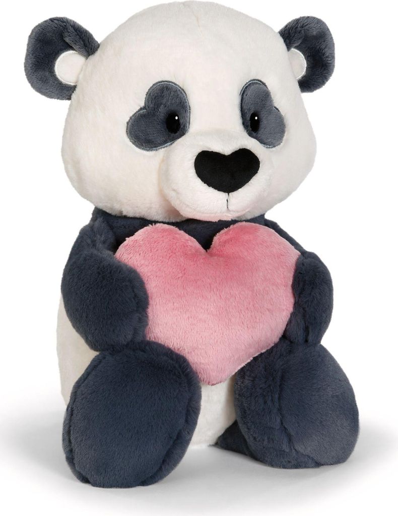 Nici-62610-Kuscheltier Love Panda mit Herz NICI GREEN-35cm Produktbild 