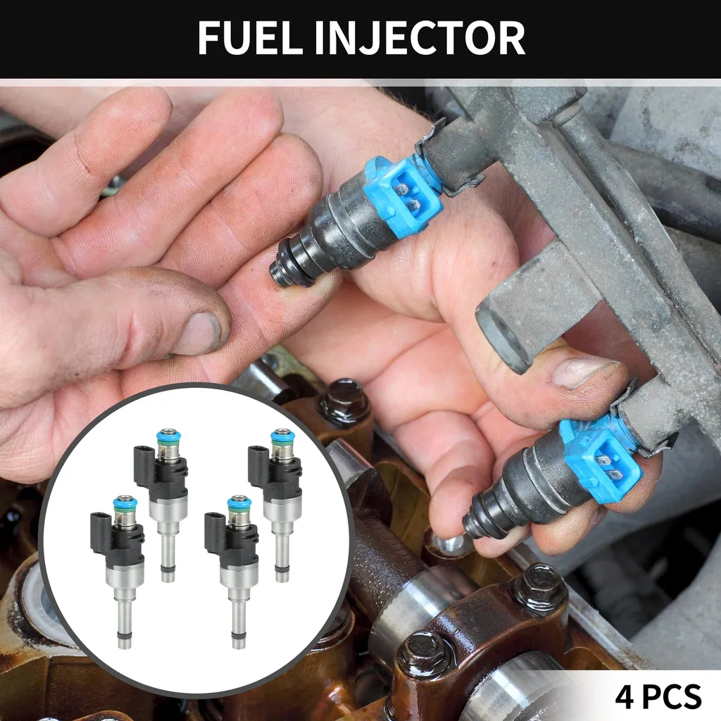 Lot de 4 Injecteurs Essence DS7Z-9F593-DA Haute Résistance pour Ford