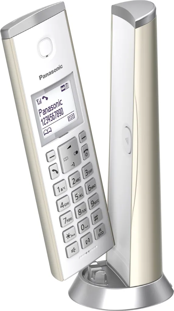Panasonic KX-TGK220GN Champagne - Téléphone Fixe Design Sans Fil DECT