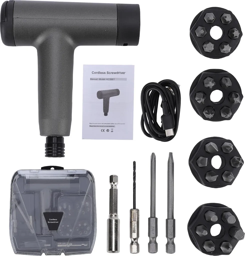 Kit Tournevis sans Fil pour Montage de Meuble et Réparation Électrique