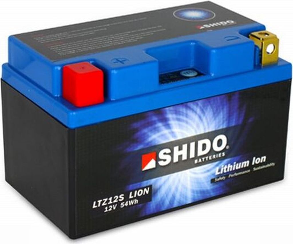 Shido LTZ12S Lithium Batterie 12V 5Ah - Leicht & Leistungsstark für Motorräder