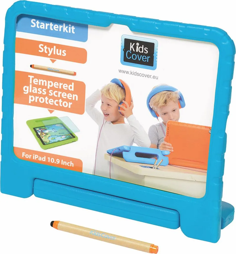 Custodia iPad 10.9 per Bambini PARAT KidsCover Blu con Stylus e Vetro