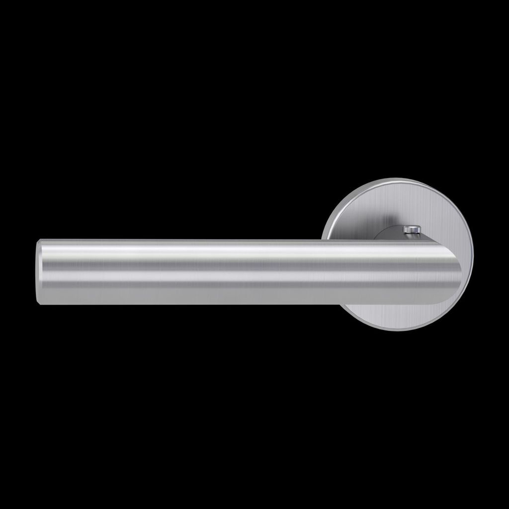 Griffwerk Türgriffgarnitur Lucia - Klipptechnik rund - smart2lock 2.0 - DIN Links - Edelstahl matt