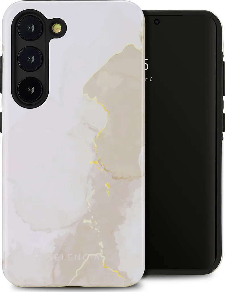 Selencia Vivid Cover Samsung S23 Marmo Chiaro | Eleganza Quotidiana
