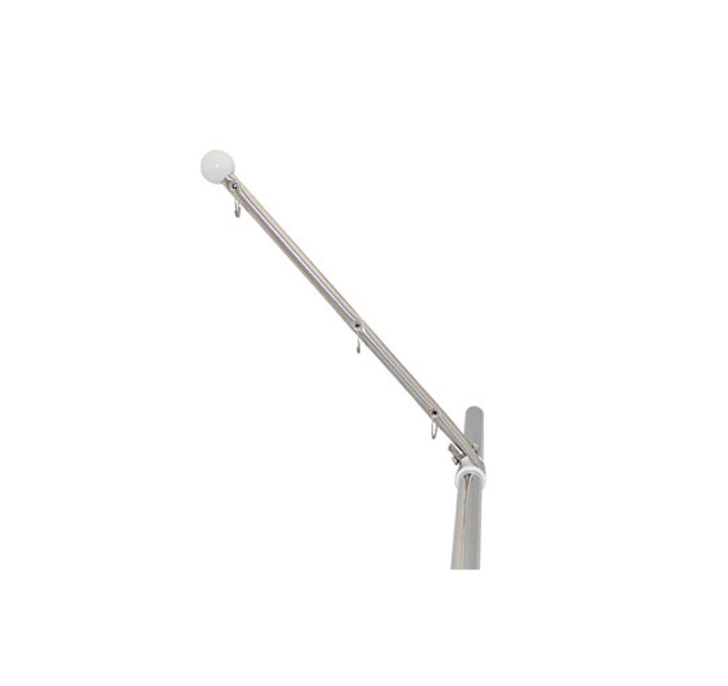 Flaggenstock mit Edelstahlhalter für 22 und 25mm Produktbild 