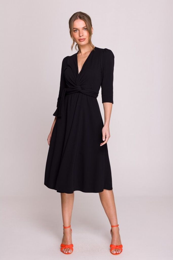 Stylove Midikleid für Frauen Gajza S404 schwarz XXL