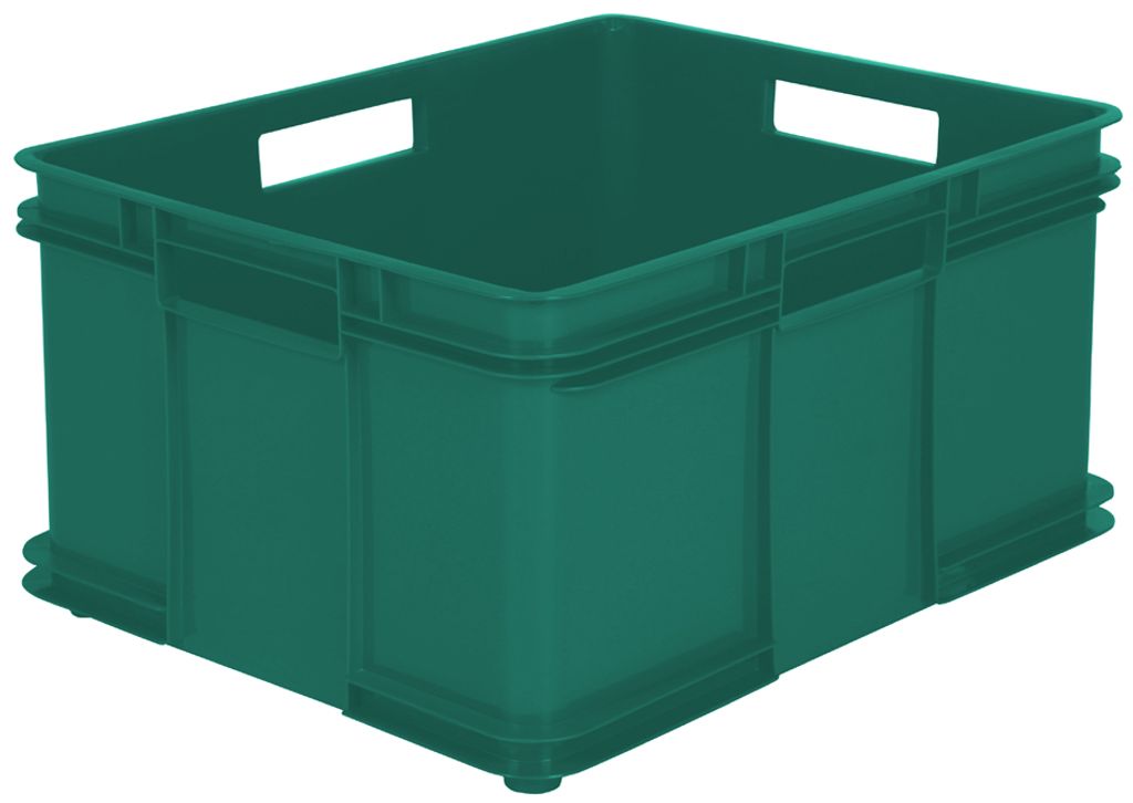 6 x Robusto-Box Basket 64 L grau Aufbewahrungsbox Box Kiste Transportkiste 
