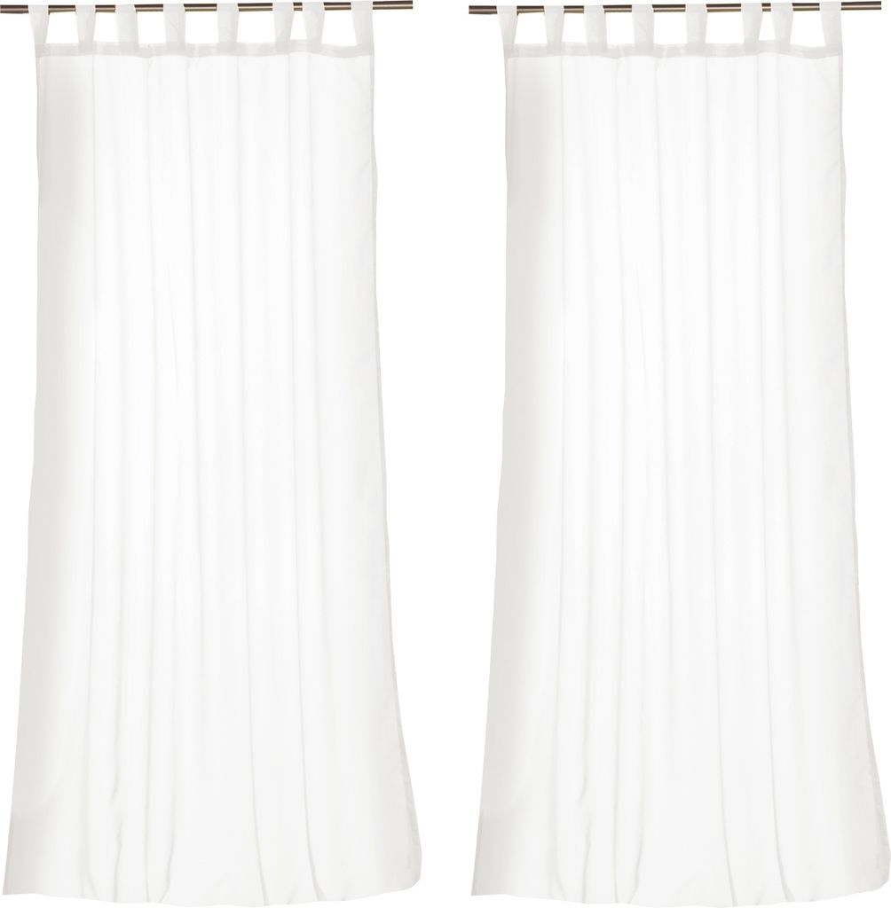 Schlaufenschals - 140 x 255 cm - Weiß - Polyester - 2er Set