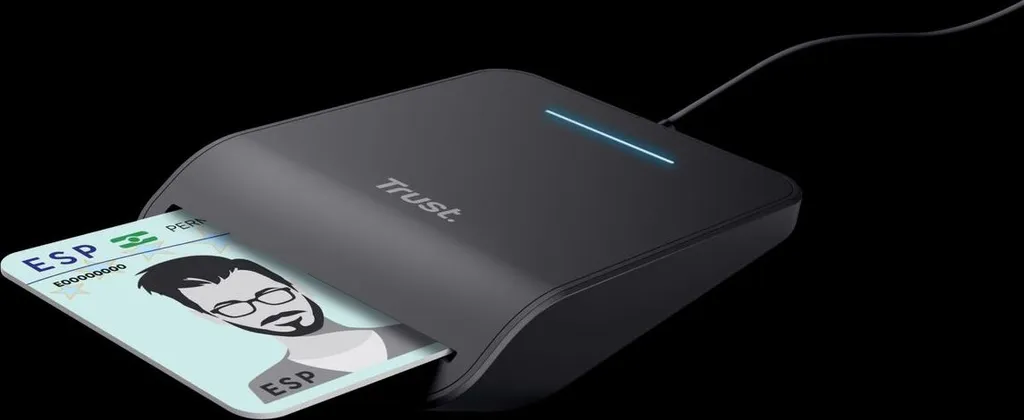 Lecteur de Cartes à Puce Trust Primo USB pour Télétravail et Bureau