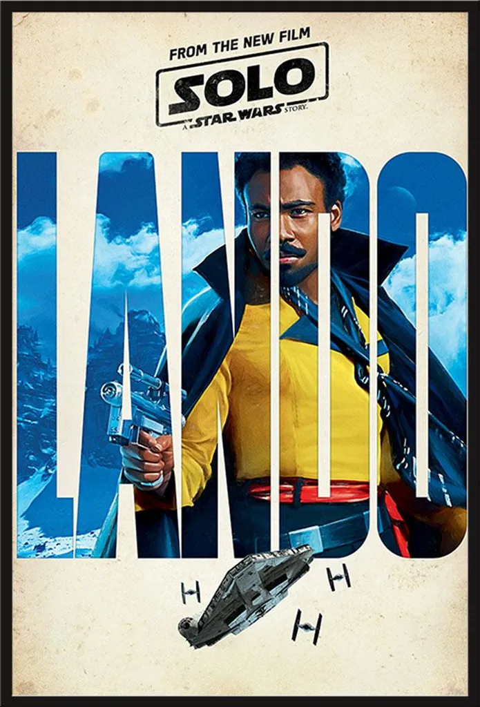 Cadre Interchangeable Shinsuke Noir avec Affiche Star Wars Solo Lando XL