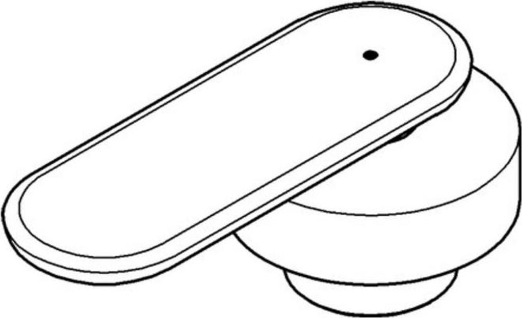 Grohe Griff 48016 Markierung rot für Veris velvet black