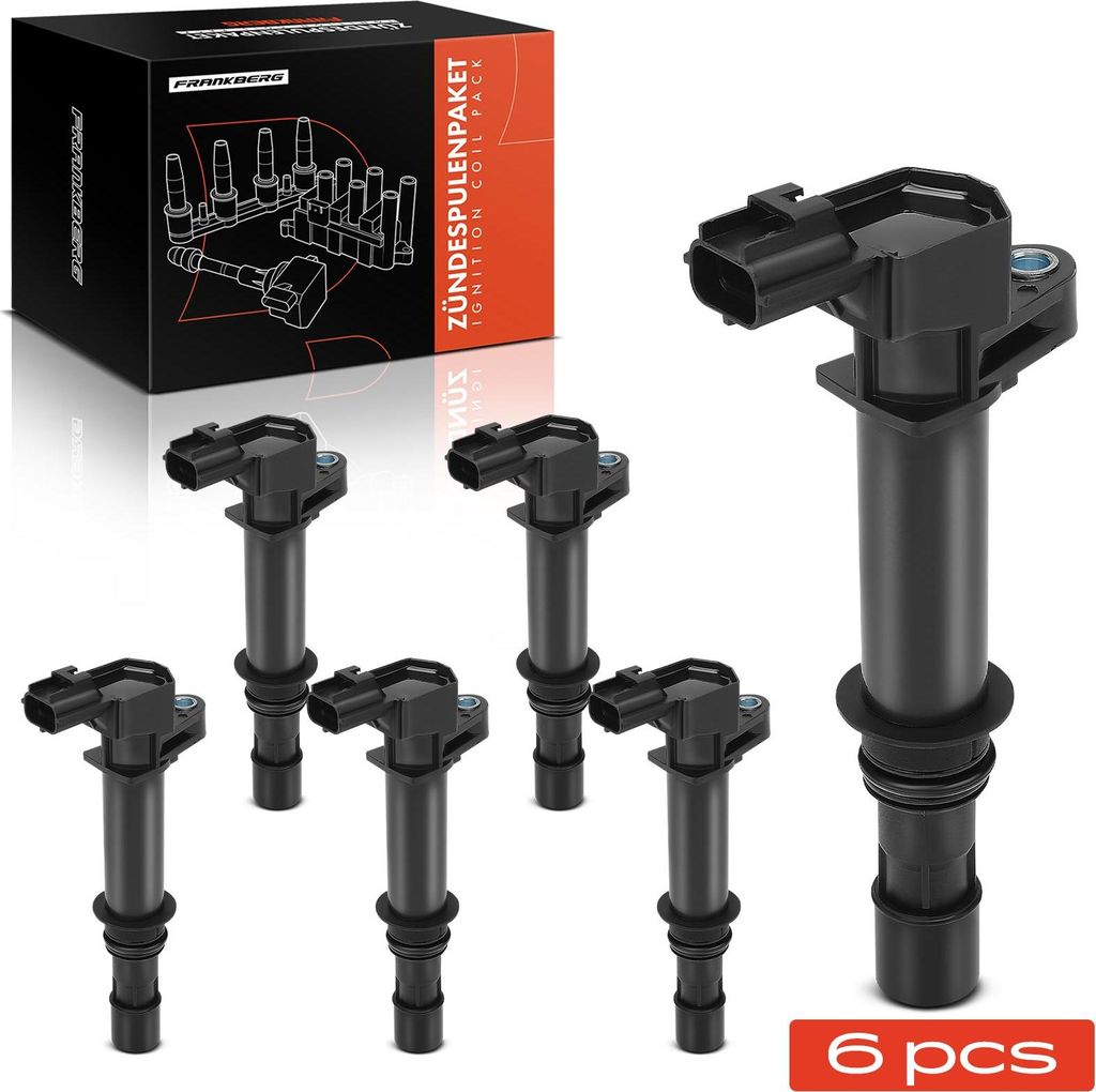Frankberg 6x Zündmodul Zündspule für Dodge Ram 1500 Pick-up Jeep Cherokee Commander Grand II III 3.7L 4.7L 1999-2013