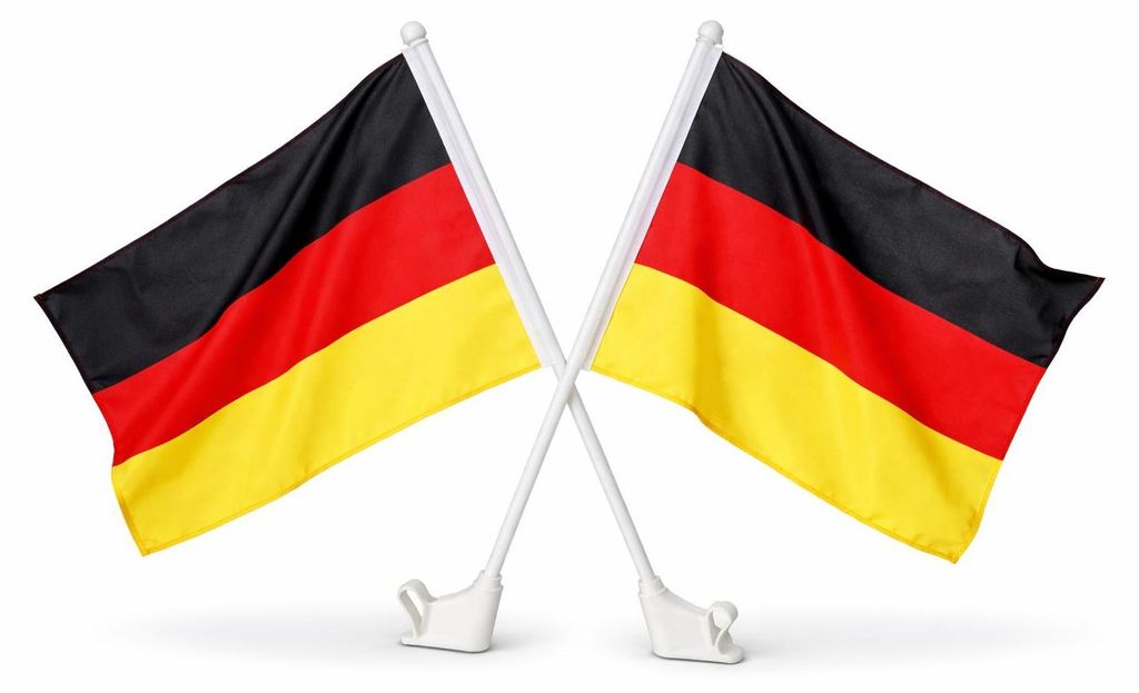 Deluxe Autofahne Deutschland 2er Set Auto Fanartikel Produktbild 