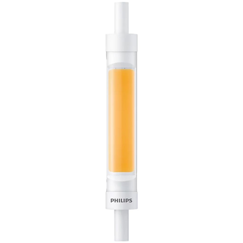 A single Philips LED light bulb on a white background.