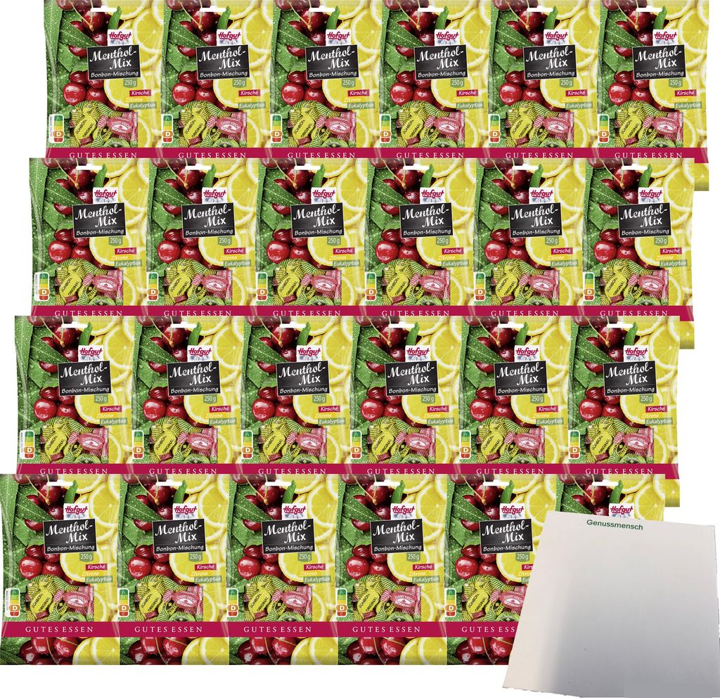 Hofgut Menthol-Mix VPE (24x250g Beutel) + usy Block