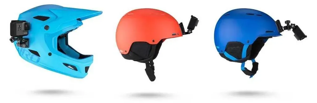Supporto GoPro Casco Frontale/Laterale | Sicurezza HERO per Sci e Bici - 12