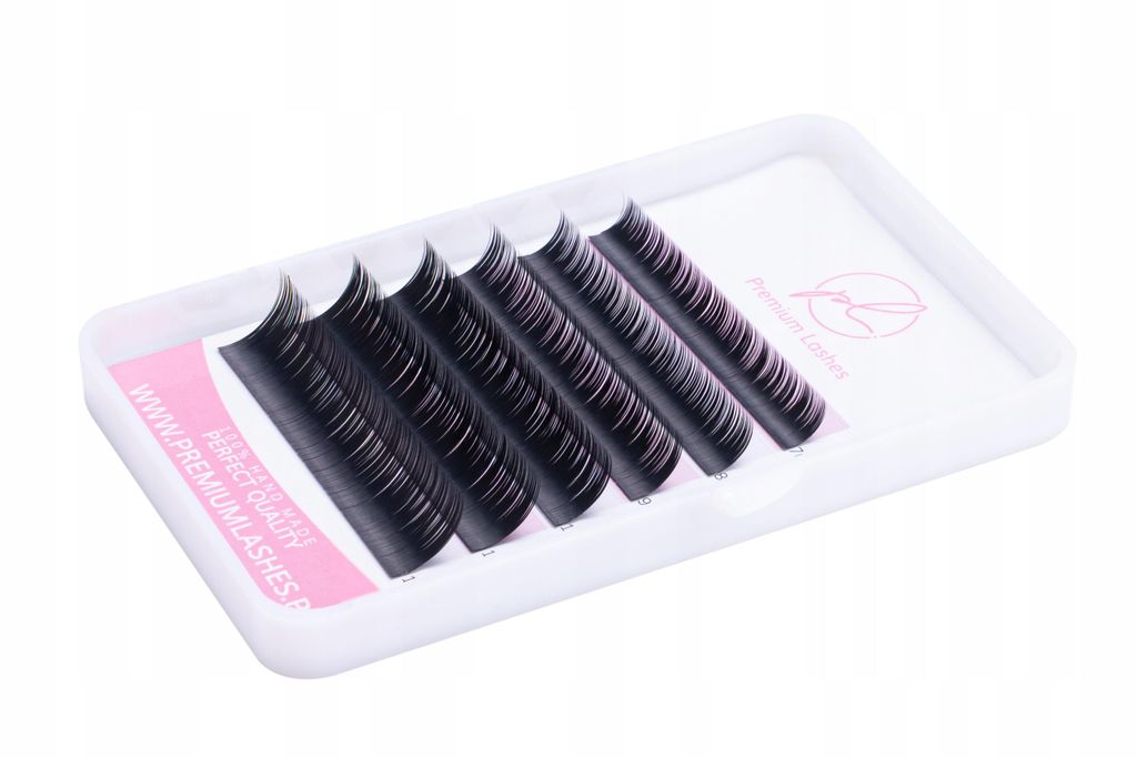 Premium Lashes MINI Palette 6 Streifen Sampler MIX B 0,12 7-12mm