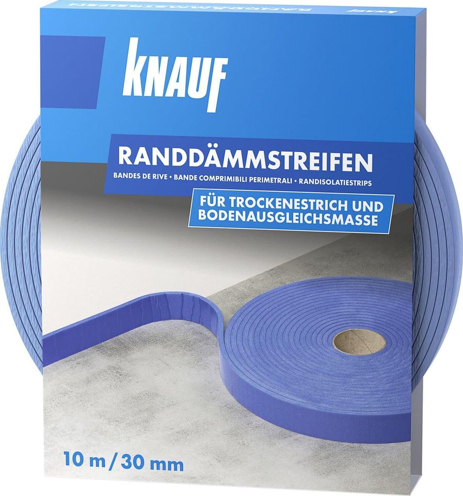 Knauf Randdämmstreifen GF 10 m x 30 mm blau Produktbild 