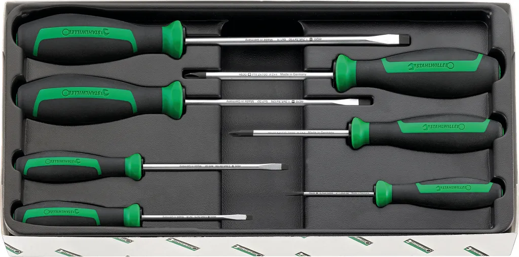 Stahlwille Drall 4620 4628 Jeu de 7 tournevis de précision de qualité