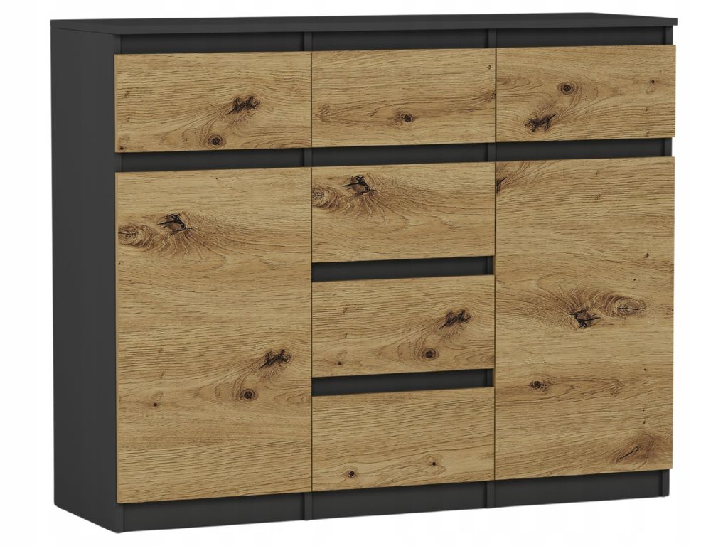 Komoda modern Framire S-62D antracyt mix artisan Obrázek produktu 1