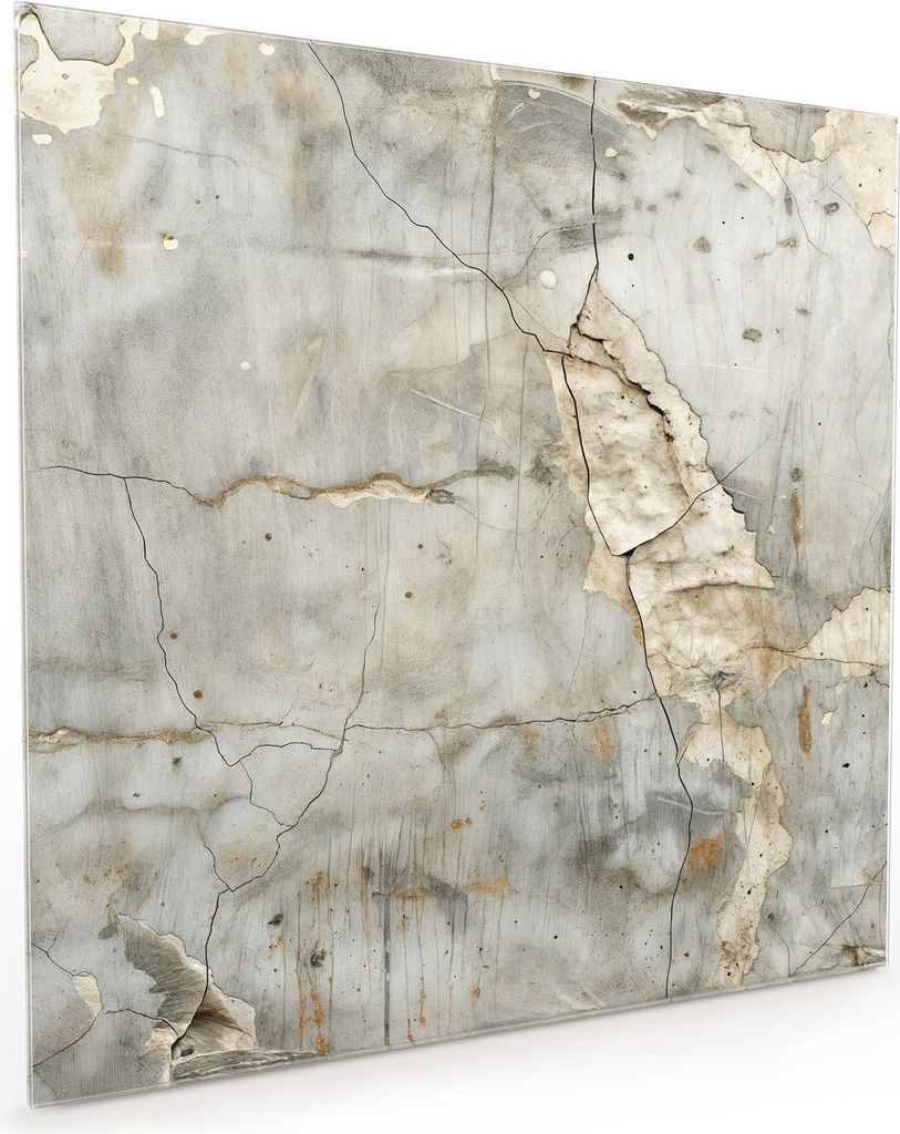 Küchenrückwand Spritzschutz Glas mit Motiv Rissige Oberfläche 40 x 40 cm