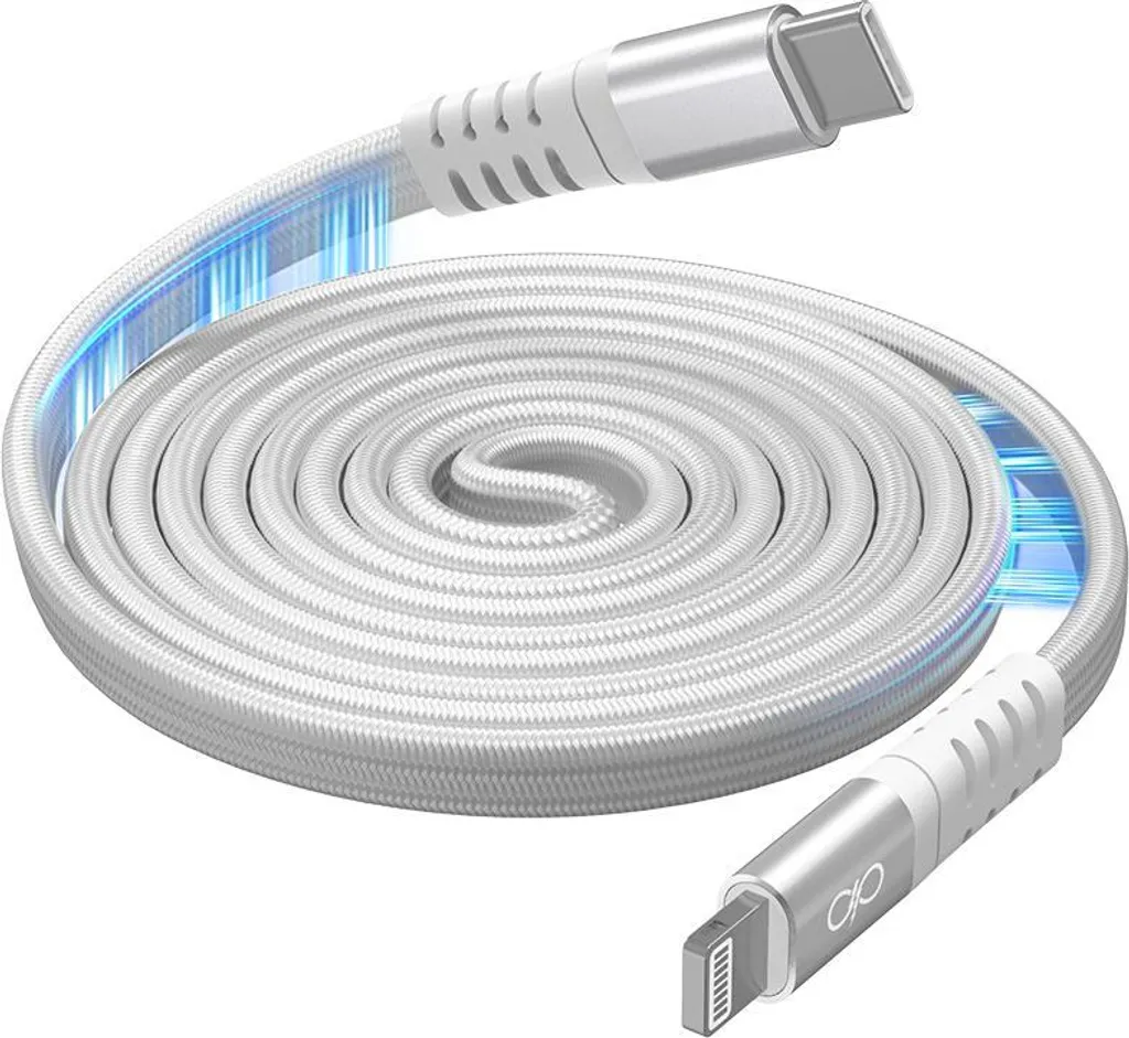 Câble Magnétique CBL Magnet 1.2m USB-C MFi 60W Blanc en Matière Recyclée