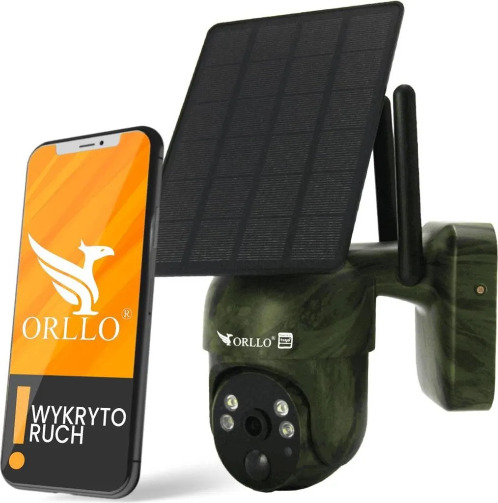 Caméra Autonome 4G avec Panneau Solaire et Vision 360 Orllo TZ1 MORO