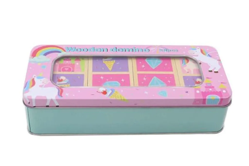 Jeu de Dominos en Bois pour Enfant - Coffret Licorne Magique P4 127366