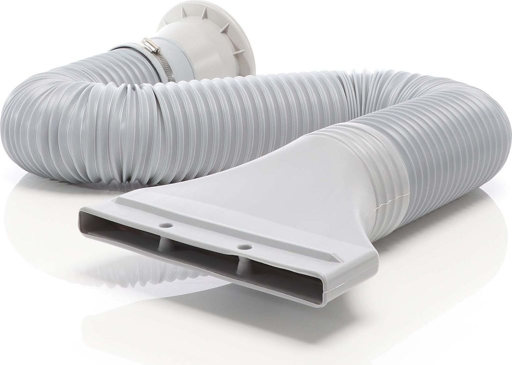 Wiltec Abluftschlauch für Klimaanlagen mit 116 mm Durchmesser, Schlauch mit variabler Länge 0,7-1,7 m für Klimagerät, Trockner und Dunstabzugsh...