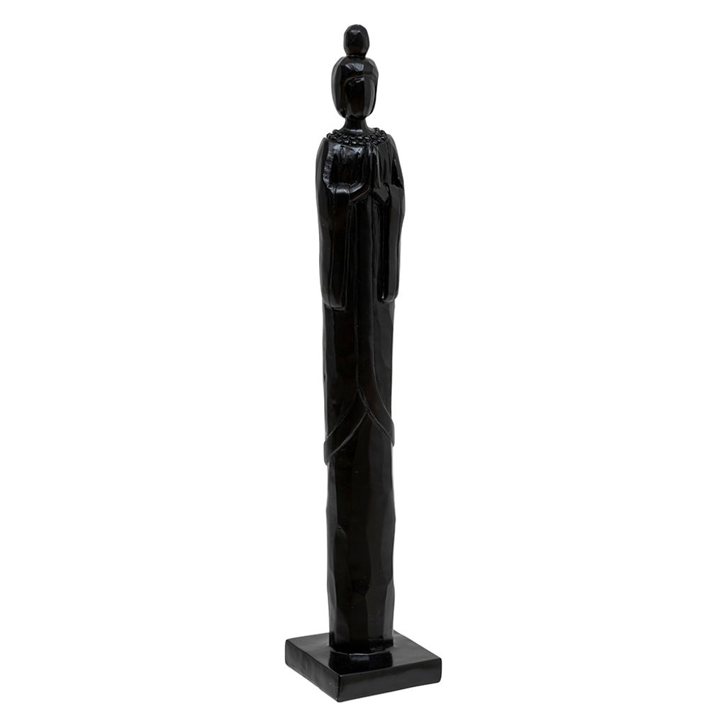 Eazy Living Frau Statue H58,5 cm Schwarz