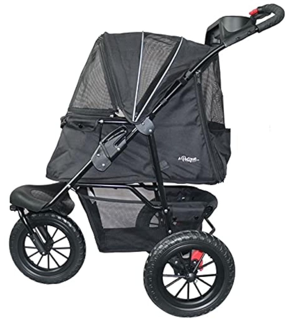 Petique Chinook Schwarz | wózek dla psa | Przednie i tylne Zdjęcie produktu 