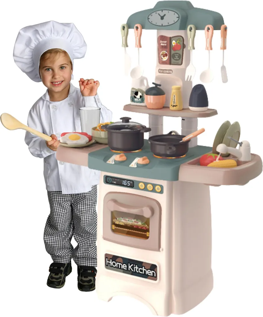 Kitchenette enfant WOOPIE complète avec sons de cuisson et robinet eau - 4