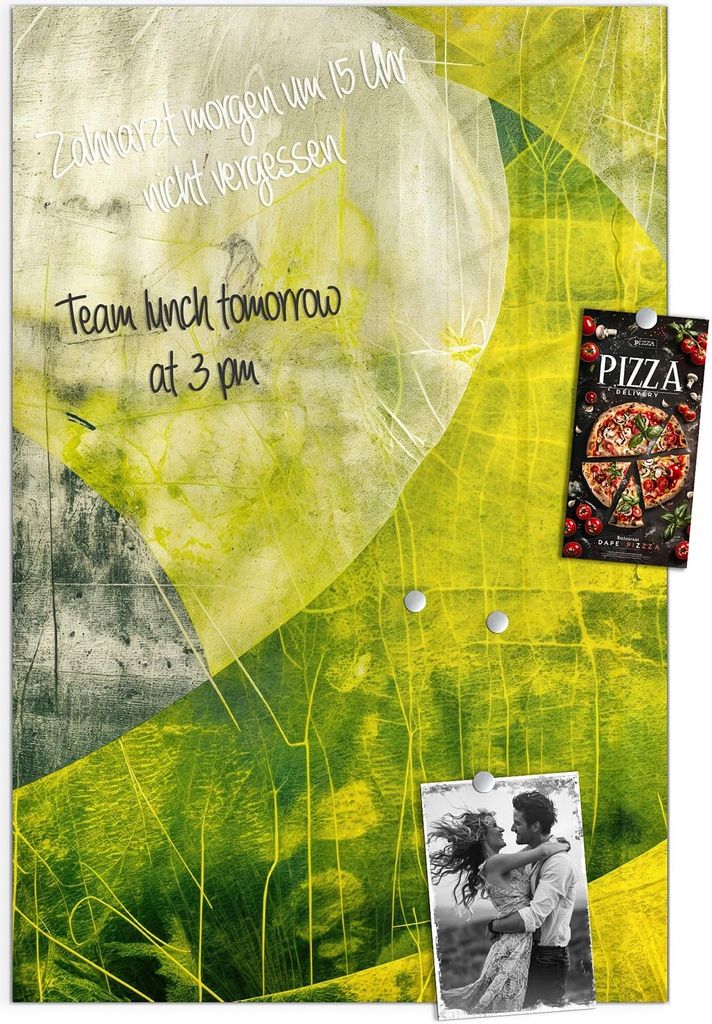 Magnettafel 60x90cm Pinnwand Whiteboard beschreibbar - Abstraktkunst