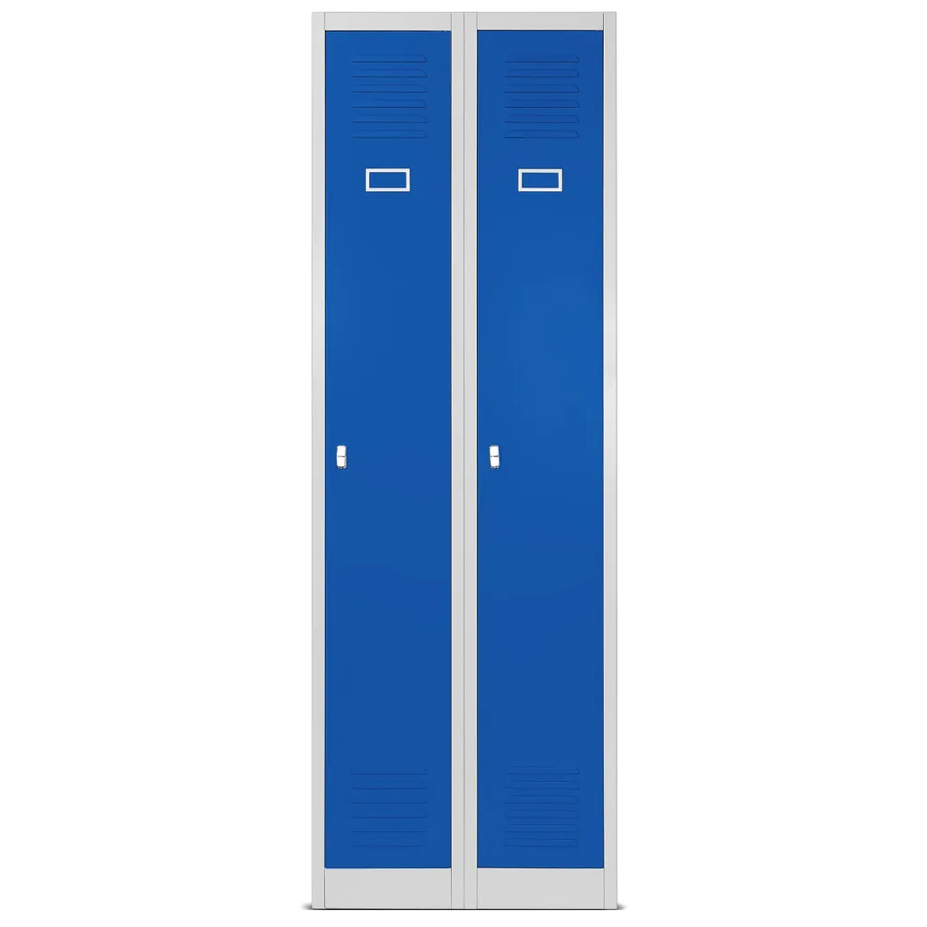 Armoire vestiaire métallique bicolore 180x60x50 pour bureau et atelier