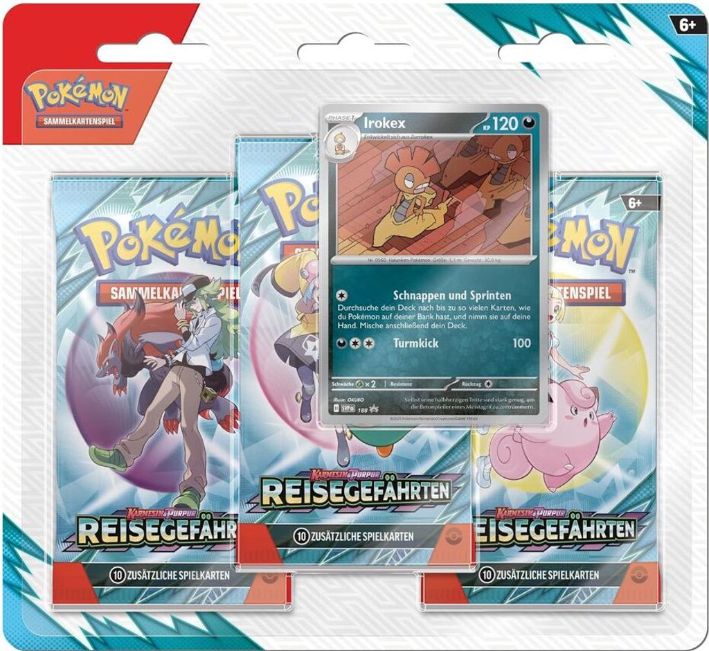 Pokémon Cremisi e Viola - Compagni di viaggio: blister da 3 Immagine del prodotto 