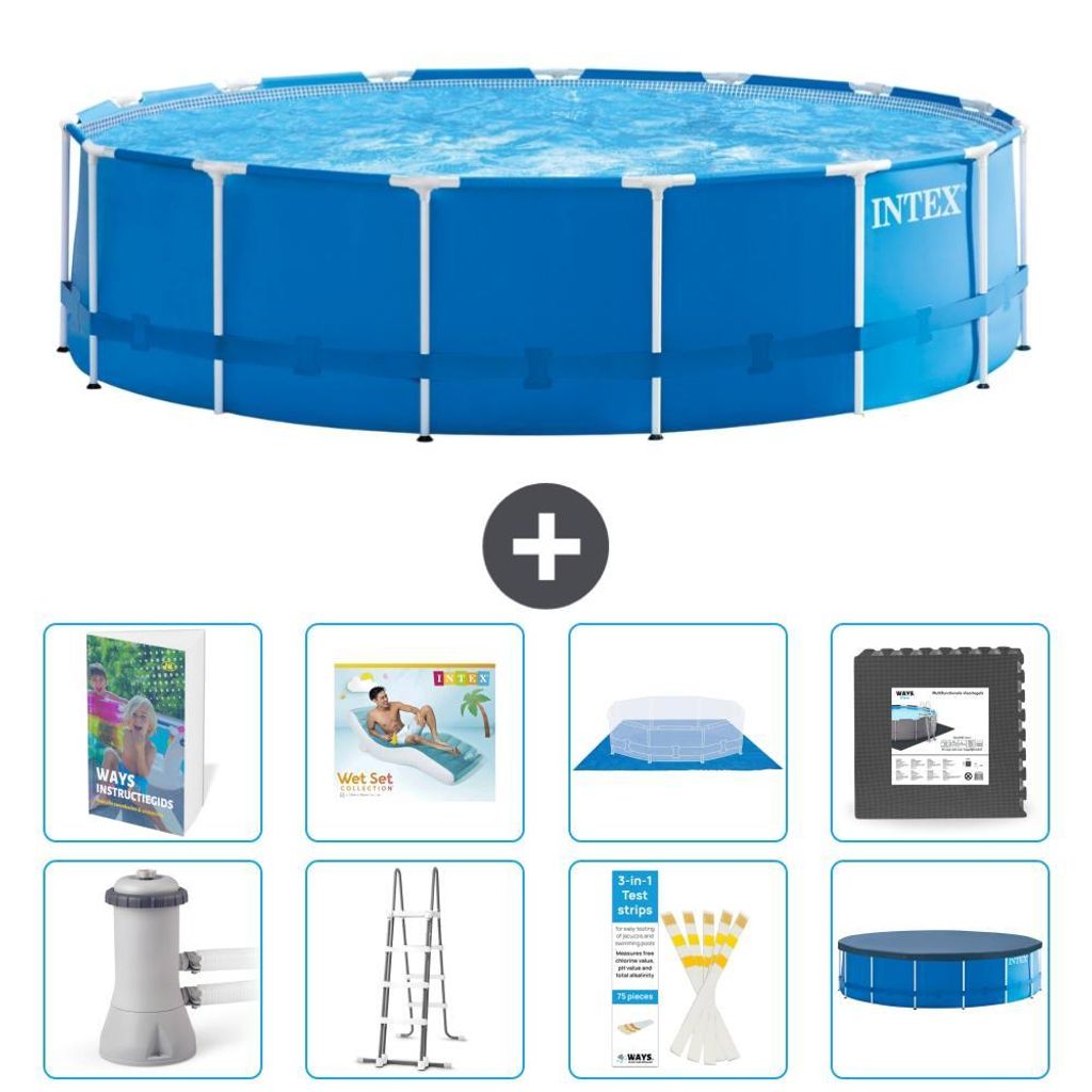 Frame Pool Rund - 457x122 cm - 9-teilig S533